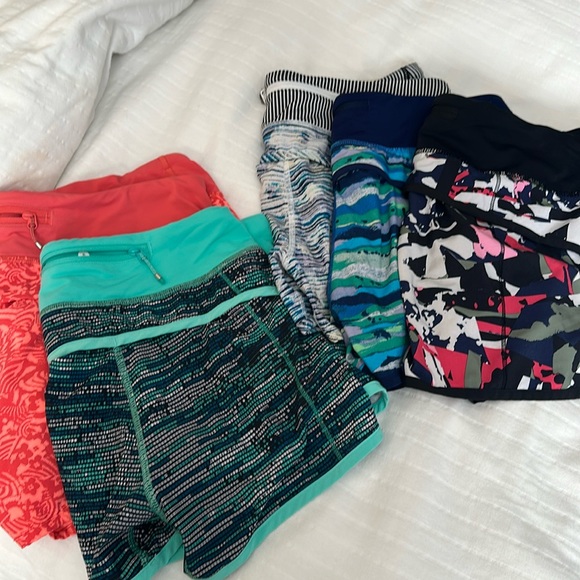lululemon athletica Pants - Lot of 5 Lululemon Speed Shorts size 8